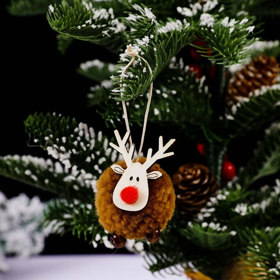 WNFJR 3 pcs Christmas Tree Pendant Lovely Xmas Tree Adornment Holiday Decorations Xmas Tree Pendant Christmas Party Decor Window Decor Party Elk Ornament Christmas Elk Pendants Xmas Decor