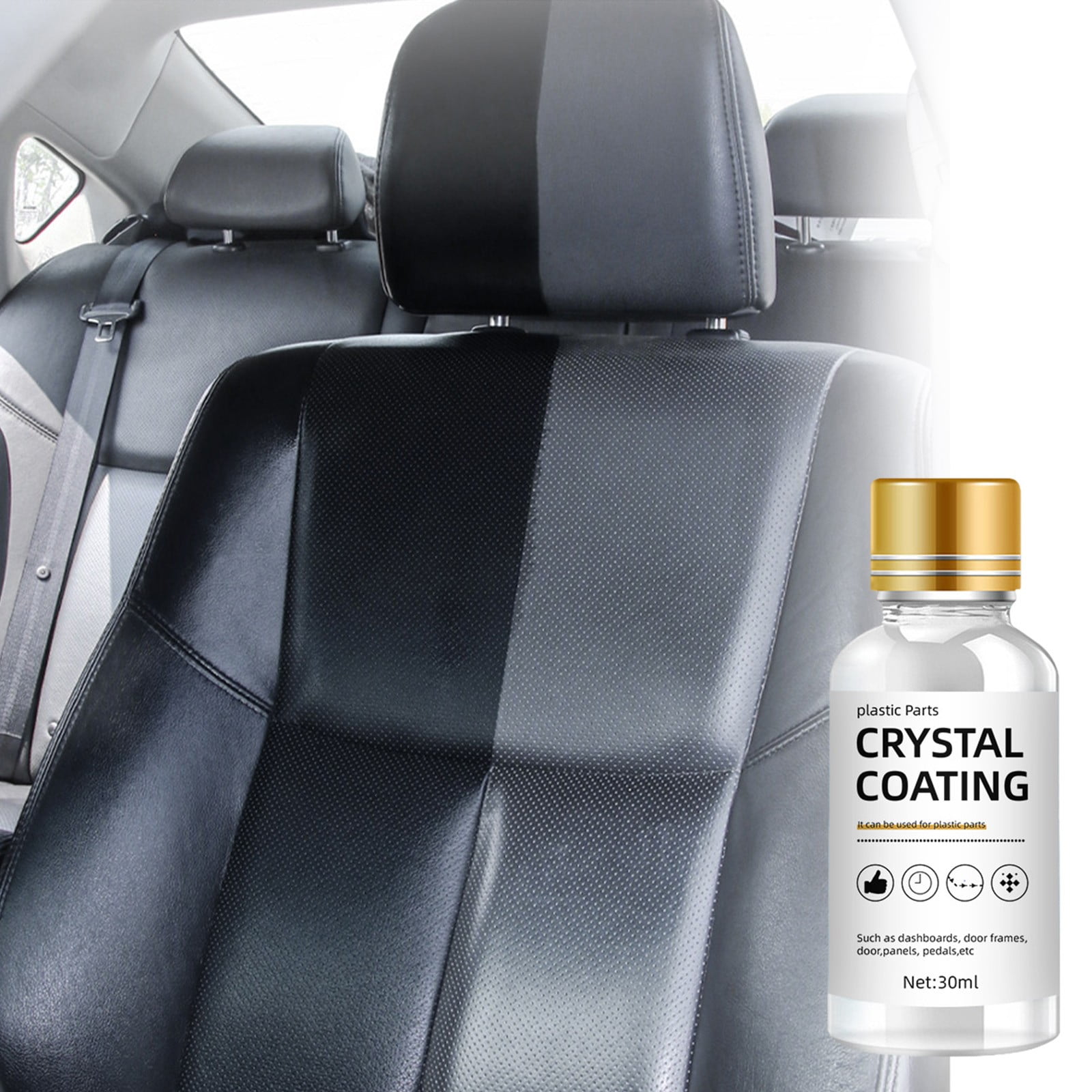 WNFJR 30ml Car Interior Plastic Restorer & Cleaner Refreshing Coating