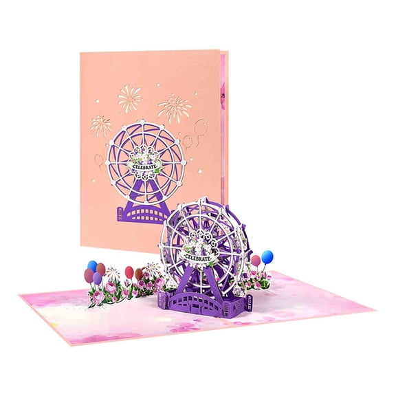 WNFJR 3D Valentine's Day Card, DIY Paper Carving Greeting, Hollow Heart Card Craft, Romantic Anniversary Invitation