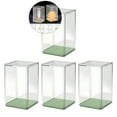 thumbnail image 1 of WNFJR 4 Pcs Plastic Clear Acrylic Dustproof Display Box, with Sticky Fixing Dolls, Multifunctional Collectibles, Suitable for Mini Anime Characters Collection Display, 1 of 4