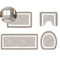 thumbnail image 1 of WNFJR 4 Piece Bathroom Rug Mat Set - Microfiber Shaggy Bath Set with Non-Slip Ultra Soft Carpet Mats, Absorbent U-Shaped Toilet Mat for Bath, Tub, Shower, 1 of 4