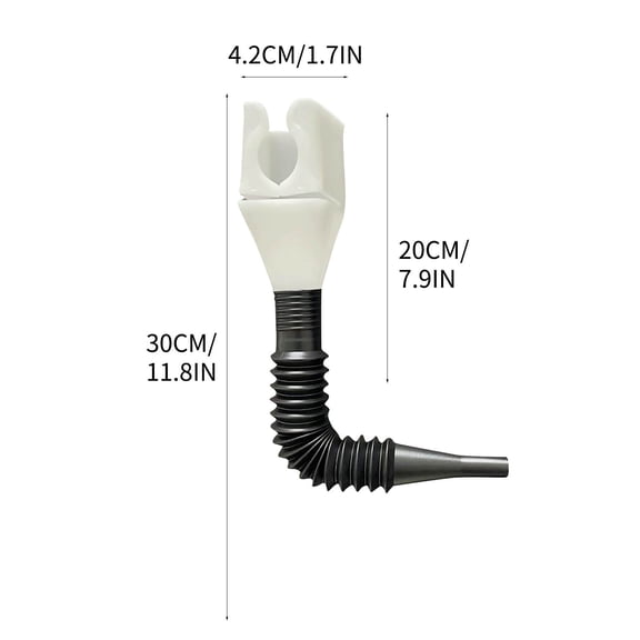 WNFJR 5-Piece Retractable Automotive Funnel Set for Emergency Tools, Multipurpose Oil and Liquid Transfer with Snap Closure