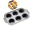 thumbnail image 1 of WNFJR 6 Cups Silicone Muffin Pan，silicone Muffin Pan with Metal Frame，easy To Release Cupcake Pan，silicone Molds for Baking，silicone Cupcake Molds, silicone Baking Pan，silicone Muffin Pan, 1 of 4