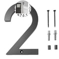 thumbnail image 1 of WNFJR 6 Inches House Numbers for Outside Modern House Address Numbers Metal Floating Home Address Sign for Outdoor from 0-9, 1 of 3