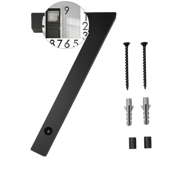 WNFJR 6 Inches House Numbers for Outside Modern House Address Numbers Metal Floating Home Address Sign for Outdoor from 0-9