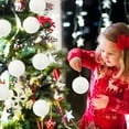 thumbnail image 1 of WNFJR 6 Pcs Christmas Ball Ornaments Christmas Tree Ornaments Glitter Sequin Plastic Ornaments Festive Hanging Christmas Decorations Tree Balls for Xmas Party, 1 of 4