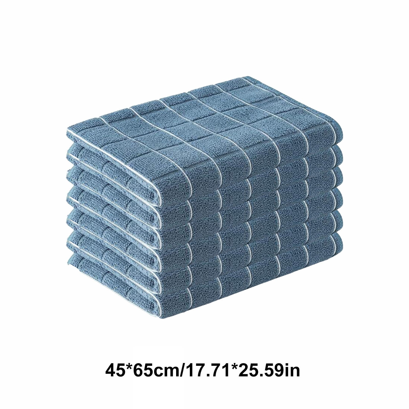 WNFJR 6 Pcs Microfiber Dish Towels - Absorbent and Lint Free Kitchen Towels, Hand Towels, Microfiber Bathroom Towel for Hotel, Travel, Sports