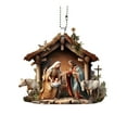 thumbnail image 1 of WNFJR Acrylic Nativity Ornament - Double-Sided Christmas Decoration for Trees, Homes, and Churches Featuring Christ, Baby Jesus, and Mary, 1 of 5