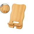 thumbnail image 1 of WNFJR Adjustable Bamboo Phone Holder - Wooden Mobile & Tablet Stand with 2 Angles, Detachable Design for Office, Home & Travel, Wood & Bamboo Cell Phone Stand, 1 of 6