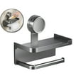 thumbnail image 1 of WNFJR Adjustable Toilet Paper Holder with Strong Suction Cup - Multi-Functional Tissue Rack for Bathroom, Kitchen, or Travel – 7x6.8x4.3 Inch(Gray), 1 of 6