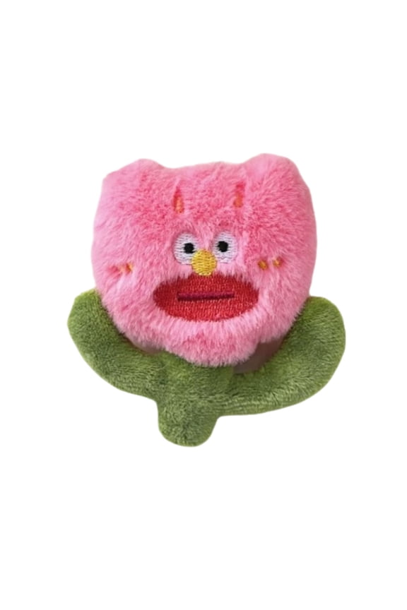 Adorable Ugly-Cute Flower Key Chain, Fun Decorative Pendant, Perfect for Bags and Keys, Ideal for Gifts and Souvenirs, Great for Friends and Family, Pink