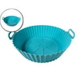 thumbnail image 1 of WNFJR Air Fryer Silicone Liners, Replacement of Flammable Parchment Paper, Reusable Baking Tray Oven Accessories(Light Blue), 1 of 5