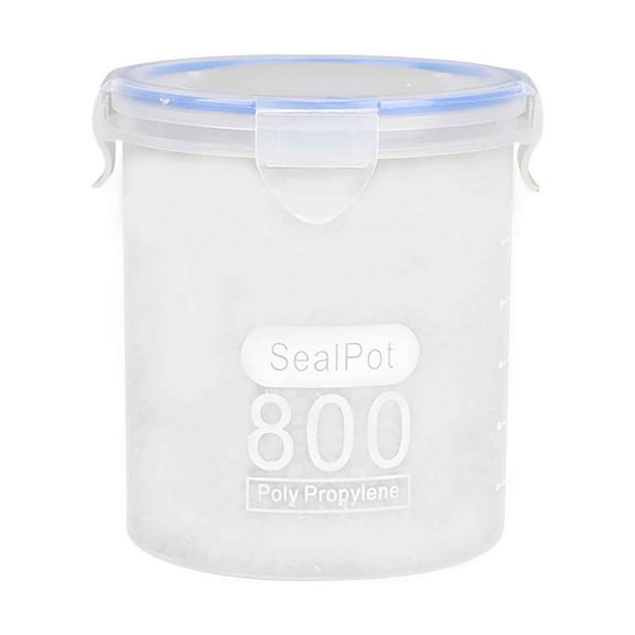 WNFJR Airtight Food Storage Containers, Clear Plastic Sealed Canisters, Kitchen Organization Bins, Pantry and Refrigerator Organization Set