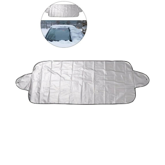 WNFJR All-Weather Windshield Cover, New All Seasons Sunshade Ice Cover, Reversible Car Windshield Cover for Ice and Snow Winter Car Windshield Protector