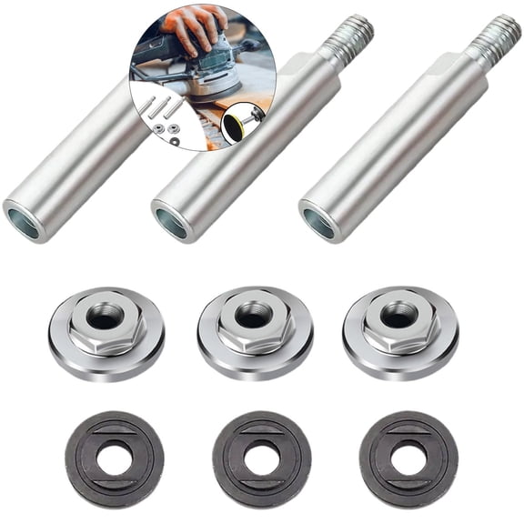 WNFJR Angle Grinder Extension Rod - Durable Plated Construction, Seamless Docking, Easy Installation, Multi-Function for Grinding & Polishing in Narrow Areas