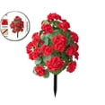 thumbnail image 1 of WNFJR Artificial Fake Flowers for Outdoor Spring Decoration, Faux Greenery Shrub Garden Accessories with Ground Spikes, Artificial Flower Garden Stake for Outside Porch Patio Home Yard, 1 of 6
