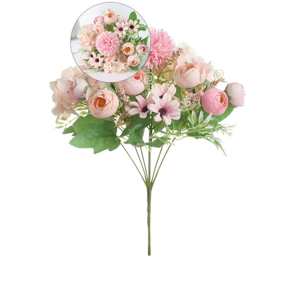 WNFJR Artificial Flowers, Fake Peony Silk Peonies Bouquet Decor Flower Arrangements Fall Flowers for Home Fall Decor Wedding Decoration