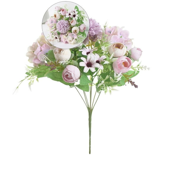 WNFJR Artificial Flowers, Fake Peony Silk Peonies Bouquet Decor Flower Arrangements Fall Flowers for Home Fall Decor Wedding Decoration