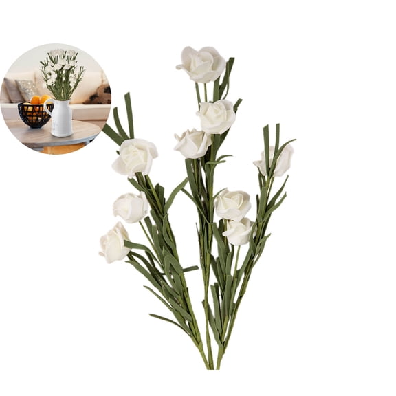 WNFJR Artificial Wedding Flowers - Realistic Fake Flower Arrangement for Home Decor, Party & Wedding Centerpieces, Wall Decoration & Vase Fillers