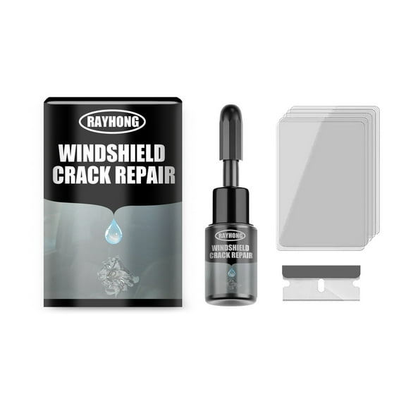 WNFJR Auto Windshield Crack Repair Fluid Windshield Bonding Fluid Crack Repairer for Windshields Car Glass Sealant Kit