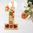 thumbnail image 1 of WNFJR Bamboo Wood Number Box, Wooden Charcuterie Number Fillable Board Box, Fruit Cheese Platter Vegetable Food Dish, Reuseable Serving Tray for Home Decor, Birthday Party Decorations, 1 of 4