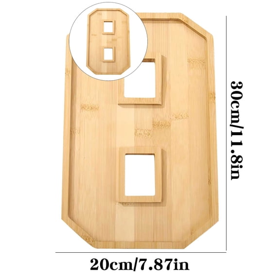 WNFJR Bamboo Wood Number Box, Wooden Charcuterie Number Fillable Board Box, Fruit Cheese Platter Vegetable Food Dish, Reuseable Serving Tray for Home Decor, Birthday Party Decorations