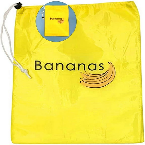 WNFJR Banana Preserving Bag, Anti-Ripening Banana Preservation Bags, Reusable Drawstring Mesh Bags, Vegetables Fruit Vege Grocery Bag