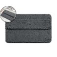 thumbnail image 1 of WNFJR Bathroom Rugs Double Layer Soft Absorbent Bath Rug Plush Bath Mat Non Slip Machine Washable Carpet for Wipe The Instep Toilet Shower Tub(Dark Gray), 1 of 6