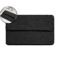 thumbnail image 1 of WNFJR Bathroom Rugs Double Layer Soft Absorbent Bath Rug Plush Bath Mat Non Slip Machine Washable Carpet for Wipe The Instep Toilet Shower Tub(Black), 1 of 6