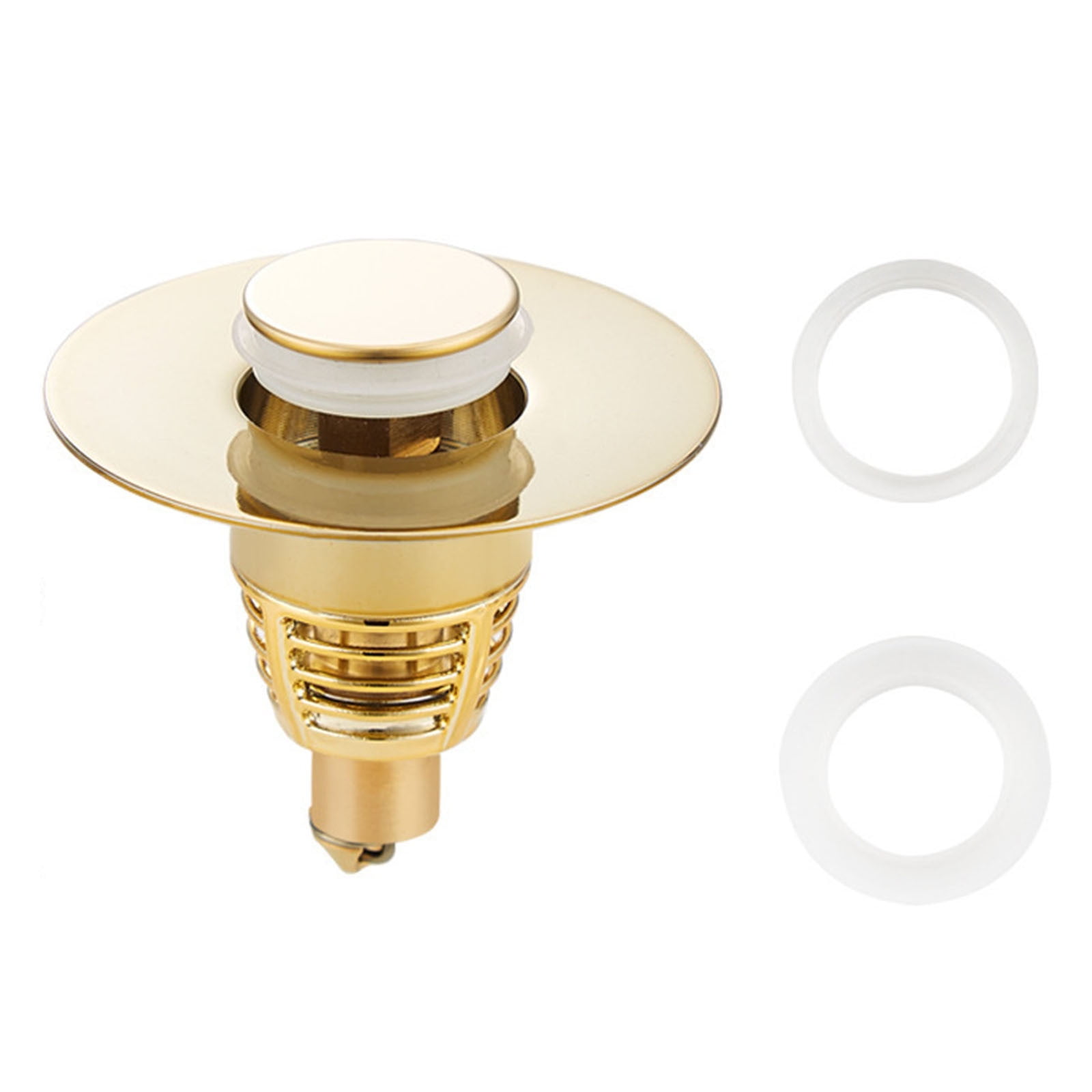 WNFJR Bathroom Sink Stopper，Pop Up Drain Stopper for Bathroom Sink，2-in-1 Sink Stopper ...