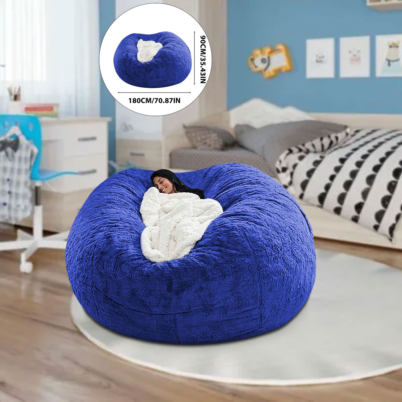PacuM Bean Bag Chair Cover (It Was Only One Cover, Not Full