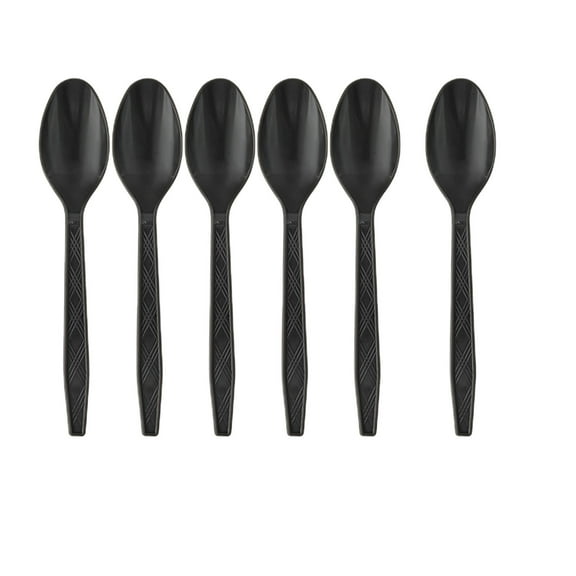 WNFJR Black Party Paper Disposable Set, Complete Party Decoration Supplies, Disposable Paper Cups and Plates, Elegant Paper Party Cutlery.