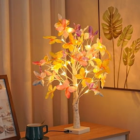 WNFJR Blossom Tree Light, LED Lighted Tabletop Lamp, USB Powered Artificial Flower Bonsai Tree Lamp, Gifts for Home Decor Room Office Party Wedding Christmas Decorations