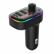 WNFJR Bluetooth 5.0 FM Transmitter and Car Adapter, Featuring USB Charging and MP3 Player, Perfect for Hands-Free Calling in Your Vehicle