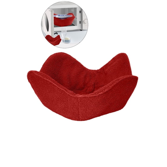 WNFJR Bowl Snuggies, Microwave Safe Hot Bowl Holder, Polyester & Sponge Heat Resistant Bowl Cozies for Soup, Rice and Pasta Bowls
