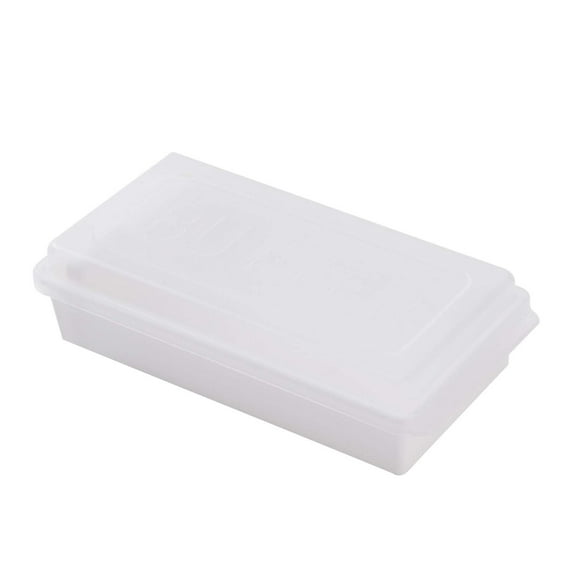 WNFJR Butter Dish Butter Container Holds Butter Keeper Butter Dish with Lid and Butter Cutter for Countertop(White)