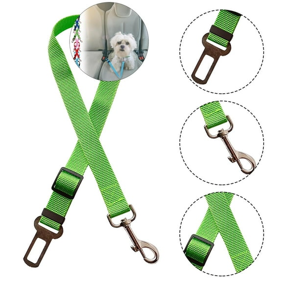 WNFJR Buy One Get One Free Dog Seat Belt for Car, Car Headrest Restraint Adjustable Nylon Fabric, Dog Restraints Vehicle Seatbelts Harness