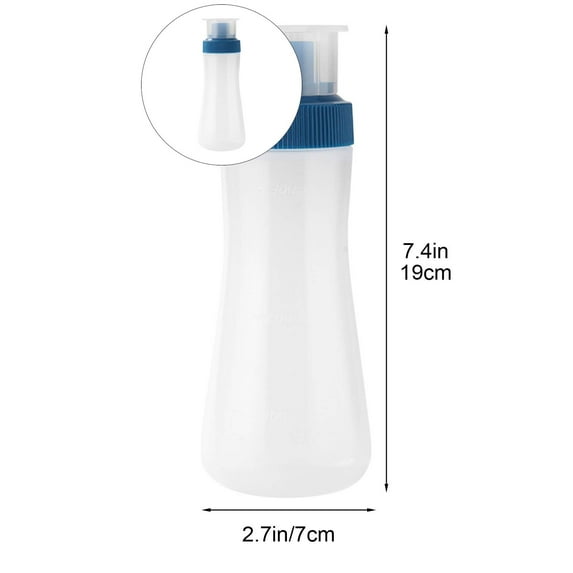 WNFJR Cake Syrup Dispense 350ml Graduated Plastic Squeeze Bottle Rain Spray Bottle with Sealing Lid Easy Storage Reusable Baking Tools