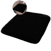 WNFJR Car Seat Cushion, Soft Warm Winter Auto Seat Cover, Fluffy Plush Vehicle Seat Protector Pad with Non-Slip Backing, Car Accessories for Home and Office Chair