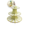 thumbnail image 1 of WNFJR Cardboard Cake Stand, 3 Tier Paper Dessert Round Cupcake Holder Tower Disposable Pastry Stand for Birthday, Afternoon Tea,Wedding Party Anniversary, 1 of 4