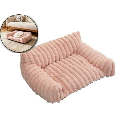 WNFJR Cat Couch for Pets - Fluffy Small Dog Sofa with Premium Soft Corduroy Fleece, Pet Sofa with Removable Washable Cover, Supportive Dog Couch Bed for Small Medium Dogs, 20inch