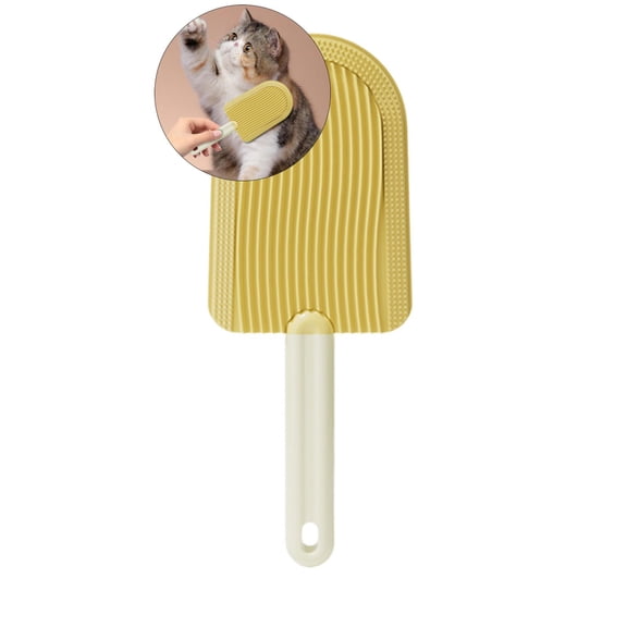 WNFJR Cat Tongue Comb, 2024 New Cat Grooming Brush for Indoor Cats Shedding Cat Brush for Long Haired Cats, Cute Cartoon Ice Cream Cat Fur Remover Comb for Cats Grooming