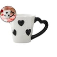 thumbnail image 1 of WNFJR Ceramic Coffee Mug, 3D Heart Embossed Tea Cups for Latte, Hot Tea, Cappuccino, Milk - Microwave & Dishwasher Safe Cup for Lover Mom Birthday Christmas Valentine\'s Day Gifts, 1 of 6
