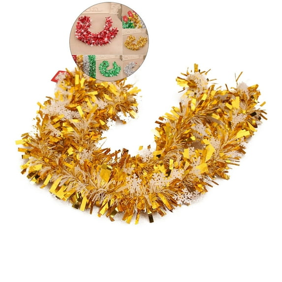 WNFJR Christmas Tinsel Garland Christmas Tree Garland Glitter Tinsel Twist Hanging for Christmas Tree Party Supplies Indoor and Outdoor Decorations