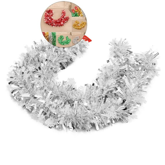 WNFJR Christmas Tinsel Garland Christmas Tree Garland Glitter Tinsel Twist Hanging for Christmas Tree Party Supplies Indoor and Outdoor Decorations