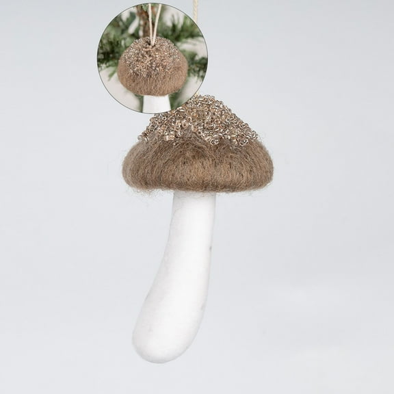 WNFJR Christmas Tree Pendant Mushroom Tree Ornaments Felt Christmas Hanging Ornaments Small Mushroom Hanging Pendant for Christmas Tree Decor