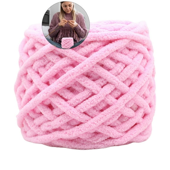 WNFJR Chunky Yarn for Crocheting, Thick Fluffy Soft Chenille Yarn Velvet Yarn for Making Blankets, Clothes, DIY Craft