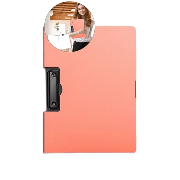 WNFJR Clipboard Folder File, A4 Size File Cover Folder Writing Clipboards, Profile Clip File Folder, Clipboard with Cover Closure