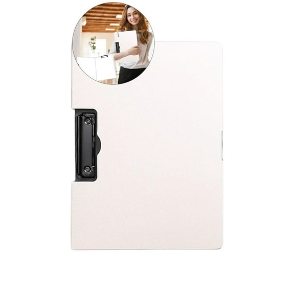 WNFJR Clipboard Folder File, A4 Size File Cover Folder Writing Clipboards, Profile Clip File Folder, Clipboard with Cover Closure