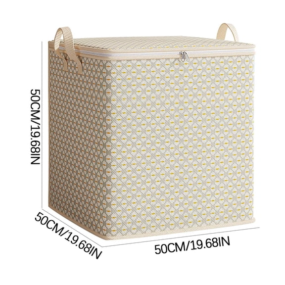 WNFJR Closet Storage Box, Foldable Cube Storage Organizer Bins, Non-Woven Shelf Organizer Baskets for Clothes, Stackable(150L)
